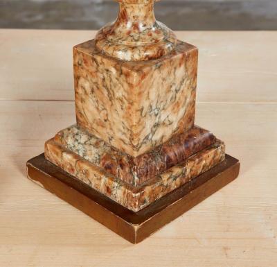 Polished Ochre Marble Lamps