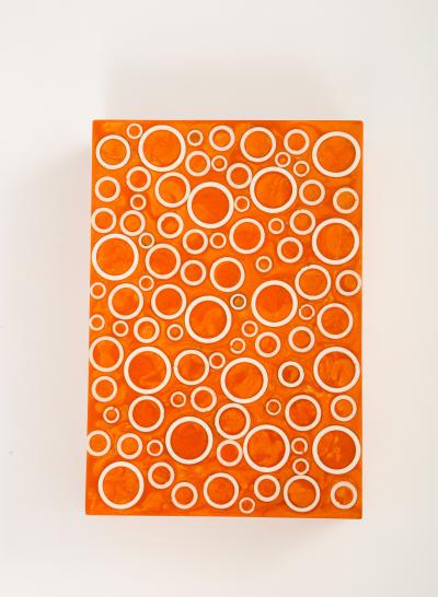 Polished Orange Resin Box