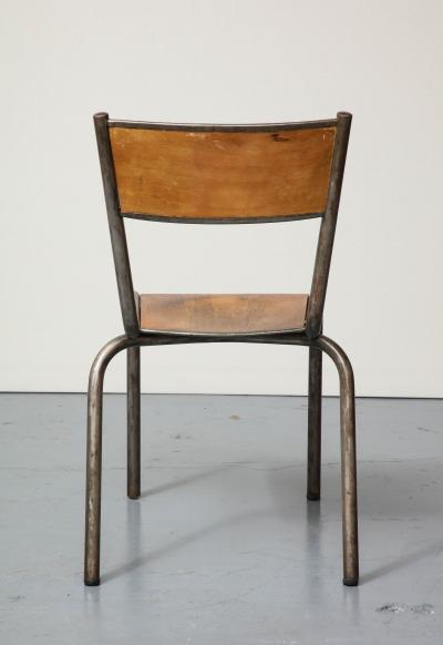 Polished Steel and Bentwood Chair France c 1940