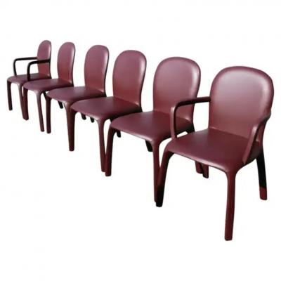 Poltrona Frau 6 Amelie Dining Chairs by Claudio Bellini for Poltrona Frau