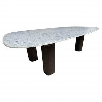 Poltrona Frau Jean Marie Massaud Jane Table For Poltrona Frau w Arabescato Marble Top