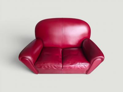 Poltrona Frau Poltrona Frau Vanity Fair Model 904 Leather Sofa Italy Numbered Edition