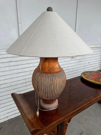 Polychrome Asian Style 3 way Table Lamp