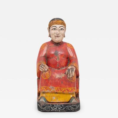 Polychrome Seated Ancestor Figure