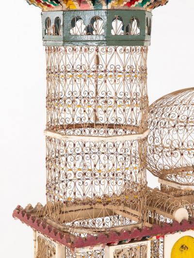 Polychrome Wire Birdcage French 20th Century