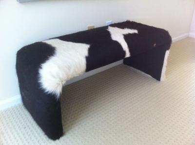 Pony Skin Bench