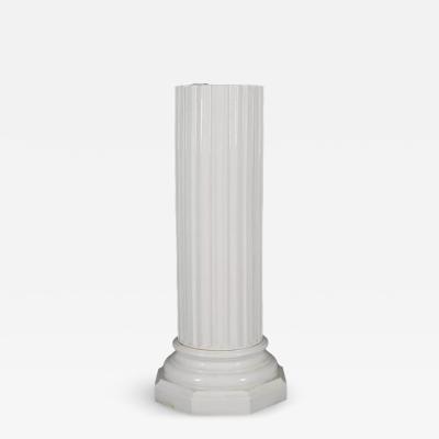 Porcelain Pedestal Column Gustavsberg Sweden Late 19th To Early 20th Century