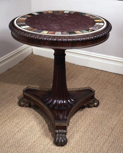 Porphyry and Specimen Top Table