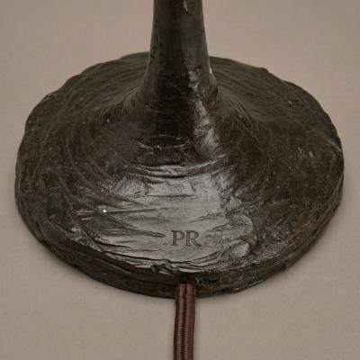 Porta Romana Giacometti Form Table Lamps with Bronze Finish by Porta Romana Pair