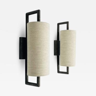 Porta Romana Pair of Lille Wall Lights Sconces by Porta Romana