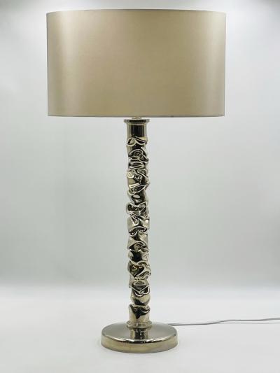 Porta Romana Stunning Table Lamp in Polished Nickel Made in England by Porta Romana