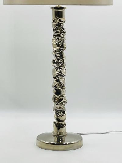 Porta Romana Stunning Table Lamp in Polished Nickel Made in England by Porta Romana