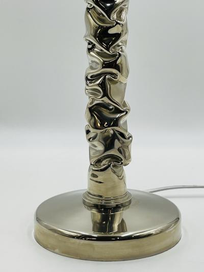 Porta Romana Stunning Table Lamp in Polished Nickel Made in England by Porta Romana