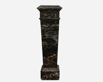 Portor marble pedestal France circa 1900