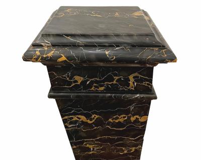 Portor marble pedestal France circa 1900