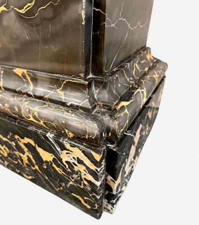 Portor marble pedestal France circa 1900