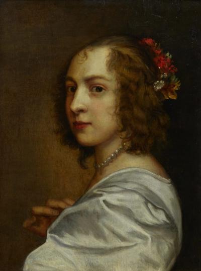 Portrait Of Margaret Lemon Workshop Of Anthony Van Dyck England