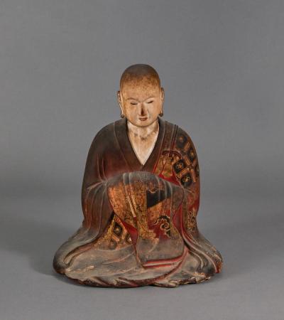 Portrait Sculpture of a Buddhist Monk