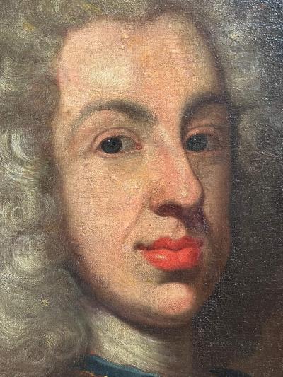 Portrait of Louis George Margrave of Baden Baden Oil on Canvas Circa 1725
