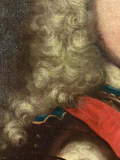 Portrait of Louis George Margrave of Baden Baden Oil on Canvas Circa 1725