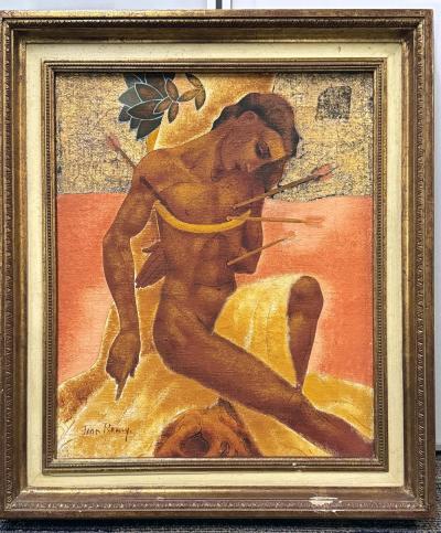 Portrait of Saint Sebastian by Jean Remy French 1893 1970 