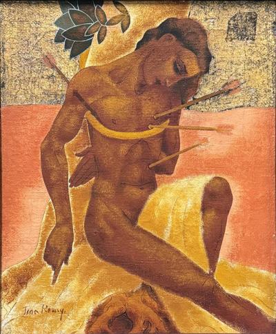 Portrait of Saint Sebastian by Jean Remy French 1893 1970 