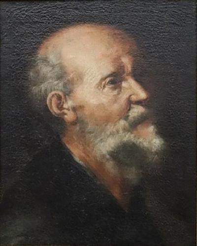 Portrait of an Old Man 17th century oil on Canvas