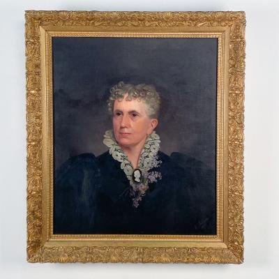 Portrait signed E Lundgren 1895 Sweden