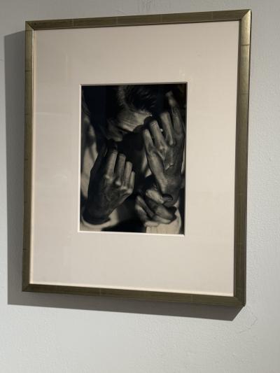 Portrait with Hands Vintage Heliogravure by Germaine Krull