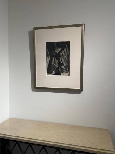 Portrait with Hands Vintage Heliogravure by Germaine Krull