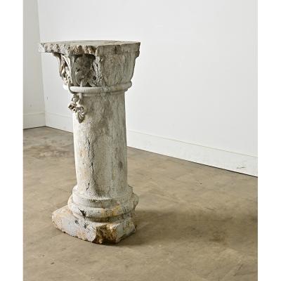Portuguese 18th Century Carved Stone Column