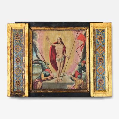 Portuguese 18th Century Christ Painting from a Church