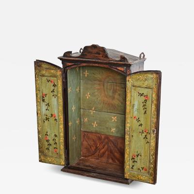 Portuguese 18th Century Painted Altar Cabinet