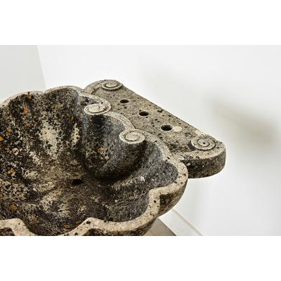 Portuguese 19th Century Carved Stone Pedestal Sink