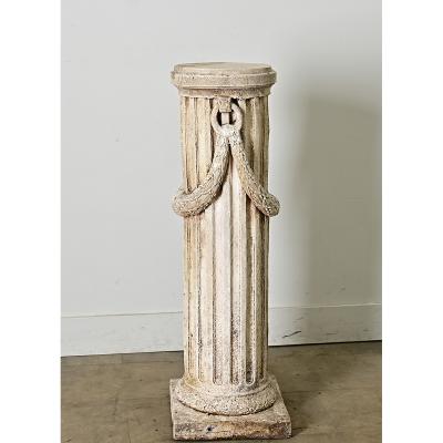 Portuguese 19th Century Hand carved Stone Column