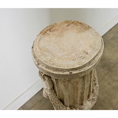 Portuguese 19th Century Hand carved Stone Column