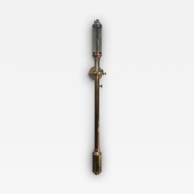 Portuguese Brass Gimbal Mounted Barometer Nautical