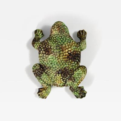 Portuguese Majolica Palissy Toad Wall Figure