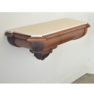 Portuguese Pair of 18th Century Pine Altar Consoles