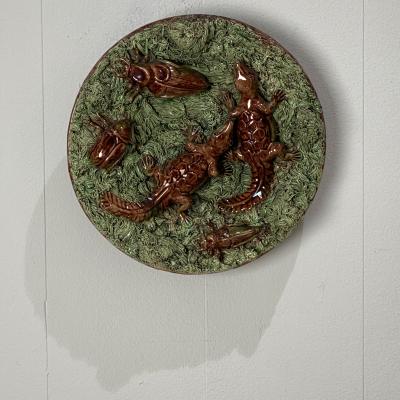 Portuguese Palissy Plate Circa 19th Century