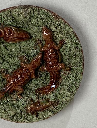 Portuguese Palissy Plate Circa 19th Century