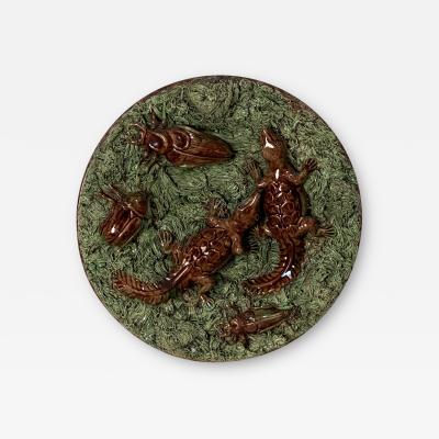 Portuguese Palissy Plate Circa 19th Century