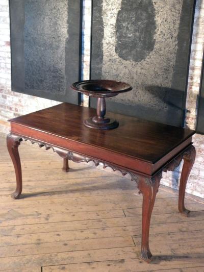 Portuguese Rococo 18th Century Mahogany Console Table Side Table