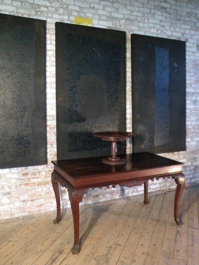 Portuguese Rococo 18th Century Mahogany Console Table Side Table