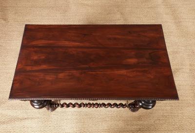 Portuguese Rosewood Library Table 19th c 