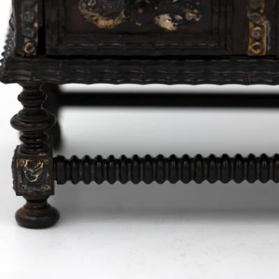 Portuguese Solid Rosewood Box In The Form Of A Gothic Sideboard Circa 1810