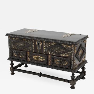 Portuguese Solid Rosewood Box In The Form Of A Gothic Sideboard Circa 1810