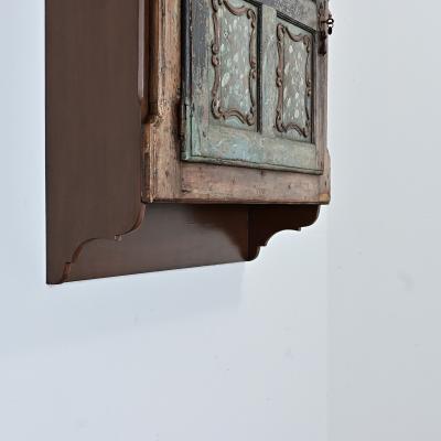 Portuguese Wall Cabinet Made with 19th Century Door