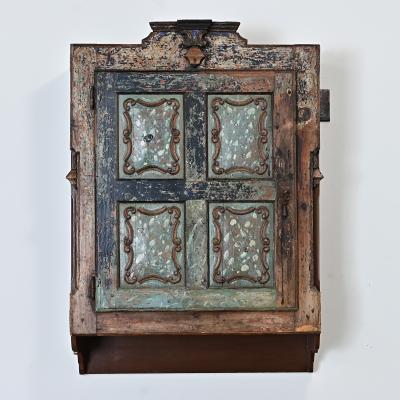 Portuguese Wall Cabinet Made with 19th Century Door