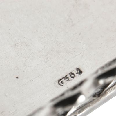 Portuguese silver set of four identical snuffer trays